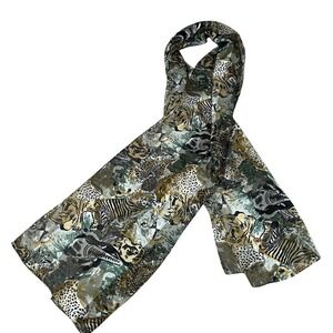 Vintage Animal‎ Print Scarf – Jungle Safari Wildlife Design